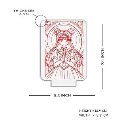 3D Illusion Anime Girl Lamp Night Light for Girls Bedroom Decor Light Colorful Nightlight Anime Characters 3D Table Lamp Automatic Color Change Light